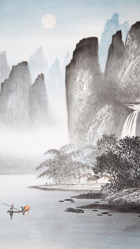 Ancient-style ink wash painting screenshot