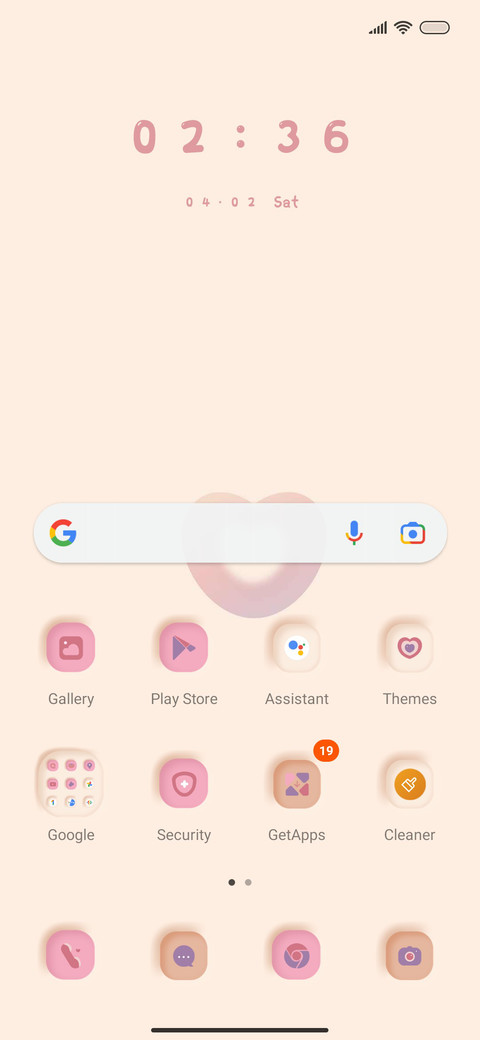 pink love screenshot