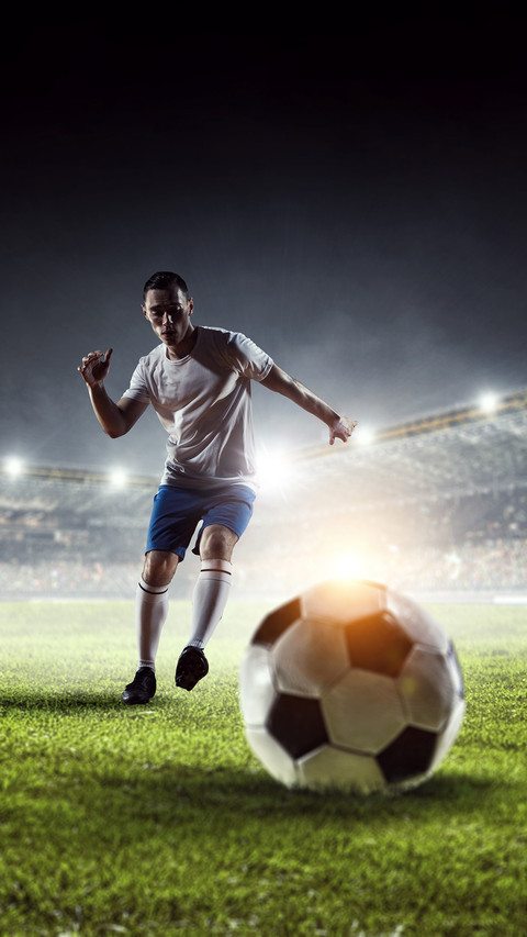 Soccer player at stadium screenshot
