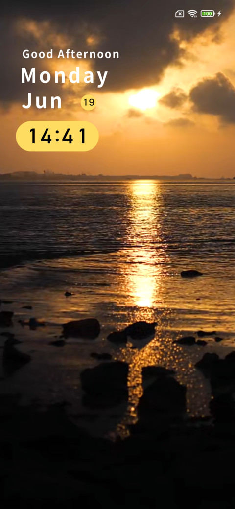 Sea sunset screenshot