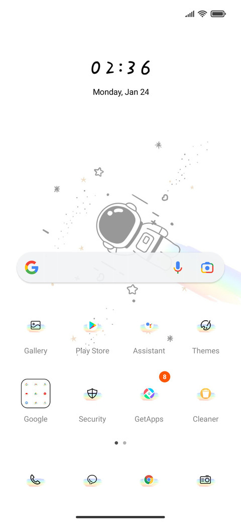 Simple astronaut screenshot