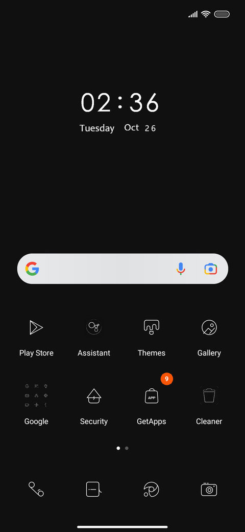 black screenshot