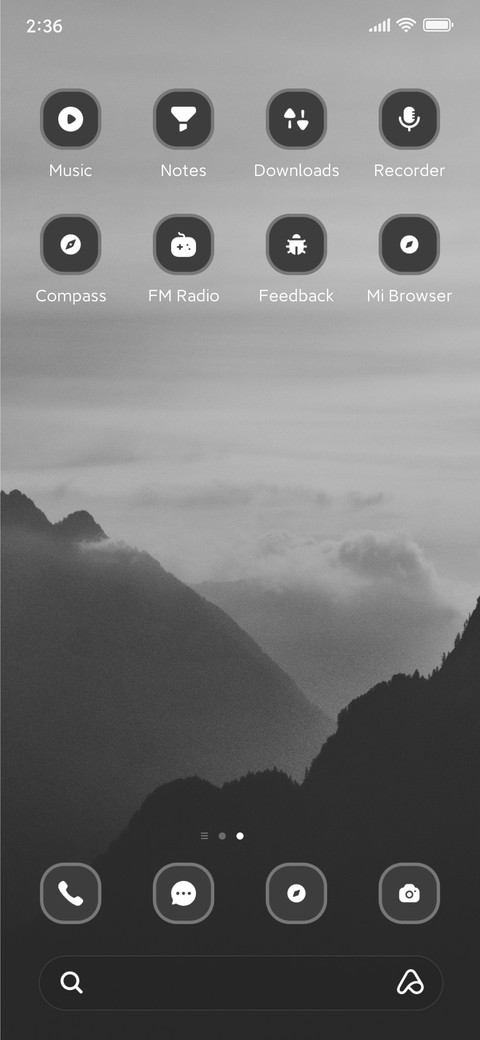 Dawn mountains screenshot