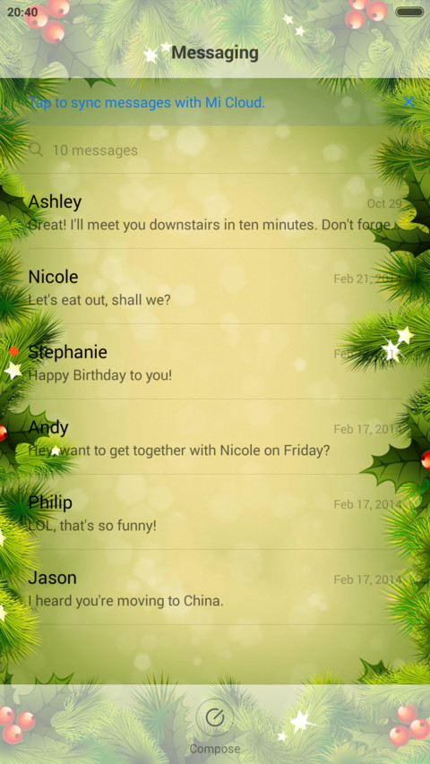  IN X-mas 2015  Green  screenshot