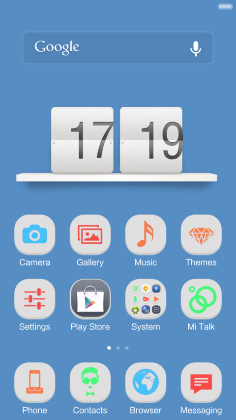 Bluewhite Theme screenshot