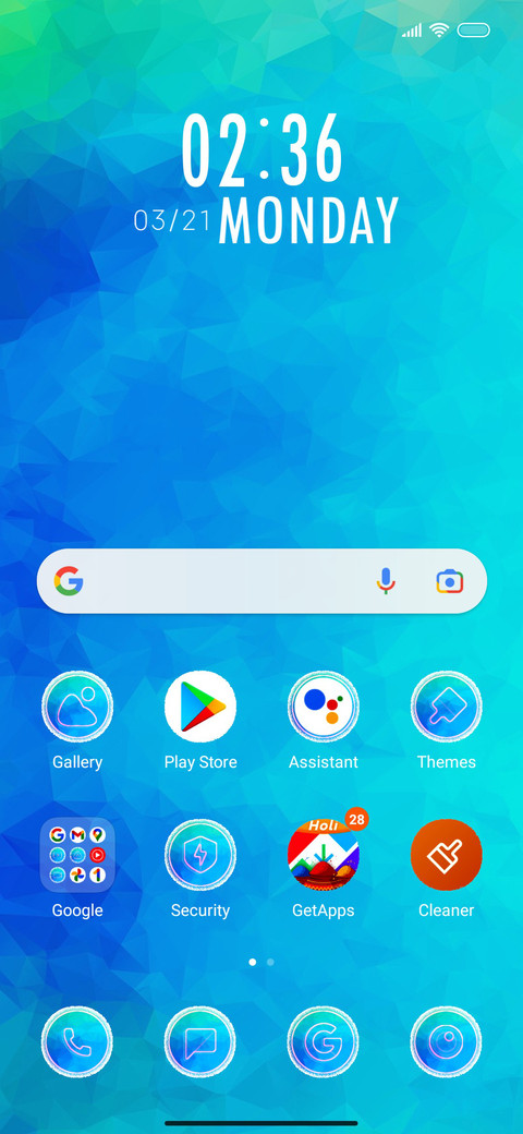 Turquoise_Abstract screenshot