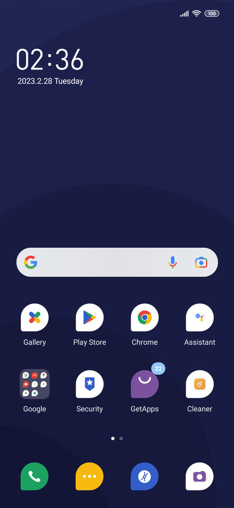 Minimalist screenshot