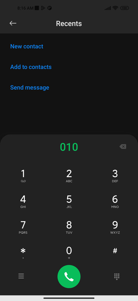 Elegant black screenshot