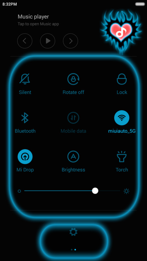  IN Blue Heart flame screenshot