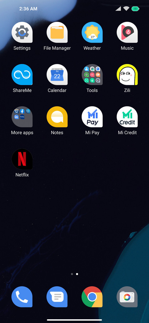 Android 13 screenshot