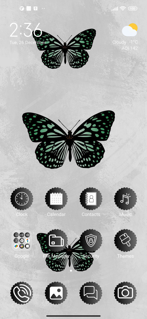 Black butterfly screenshot