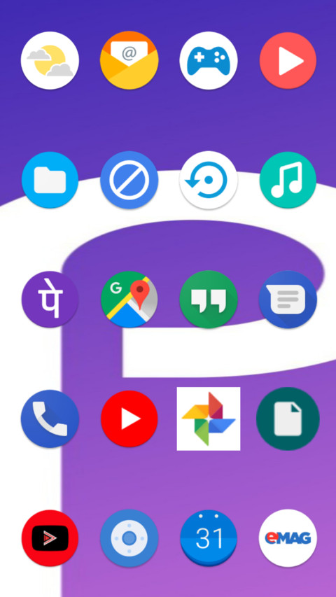 Stock Android Pie screenshot