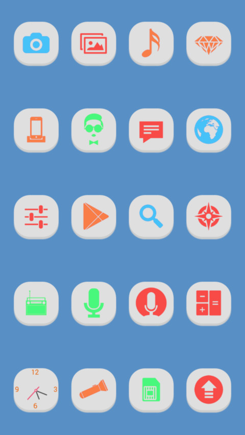 Bluewhite Theme screenshot