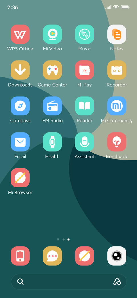 Green simple screenshot