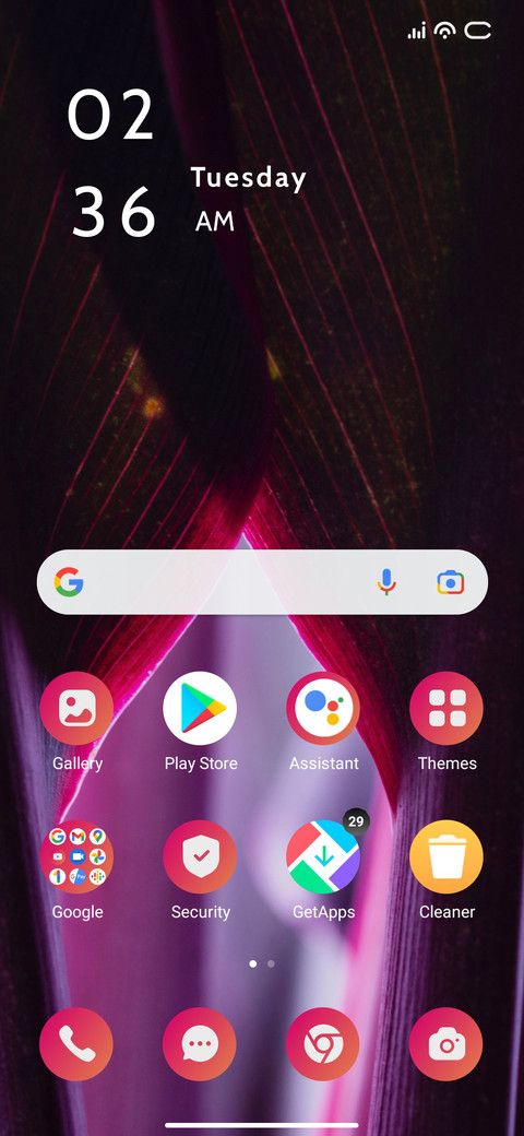 Purple screenshot