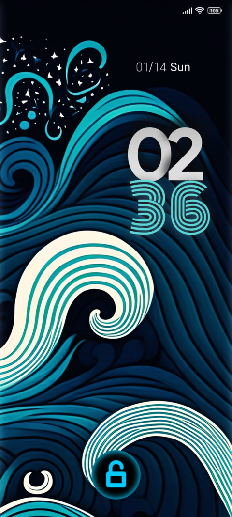 abstract waves screenshot