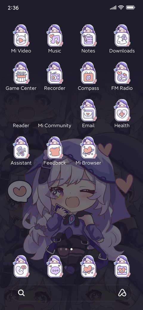 Comic cute swan screenshot