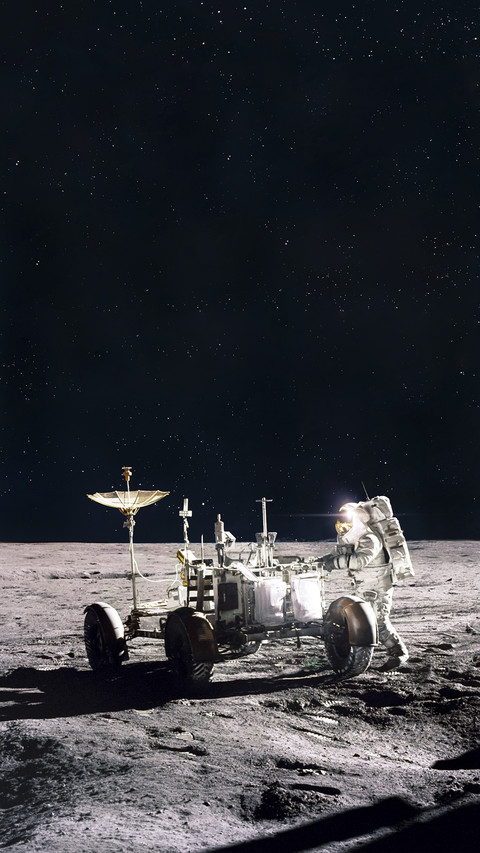 Lunar Rover on Moon screenshot