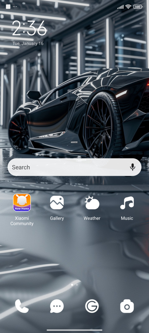 Midnight black screenshot