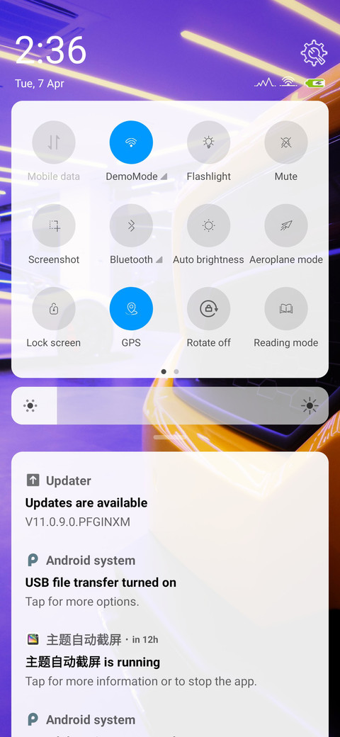 Light Android Q v11 screenshot