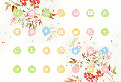  V8+萌星球 花花姑娘之一花盛开一世界（多壁纸+音乐界面） screenshot