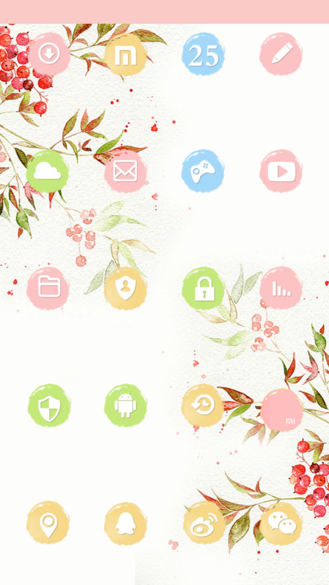  V8+萌星球 花花姑娘之一花盛开一世界（多壁纸+音乐界面） screenshot