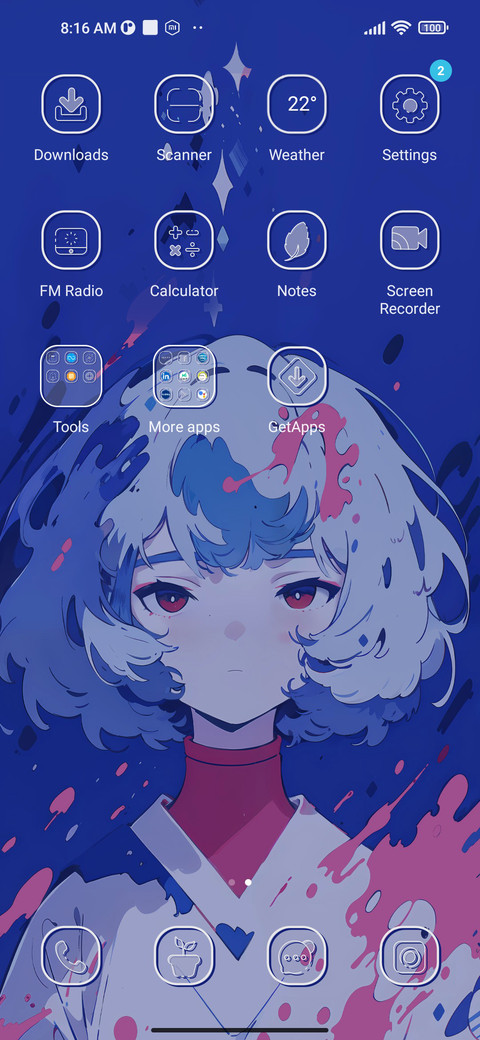 Splashing of paint screenshot