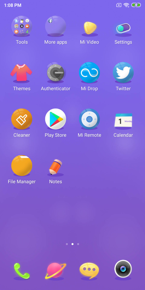 Fluorescent screenshot