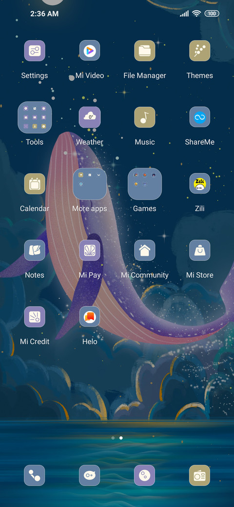 Galaxy whale screenshot