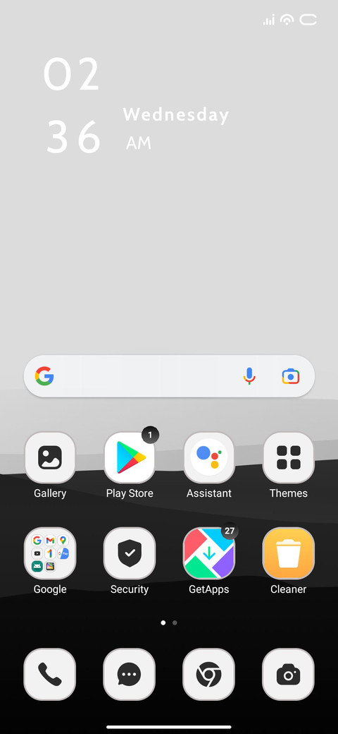 White screenshot