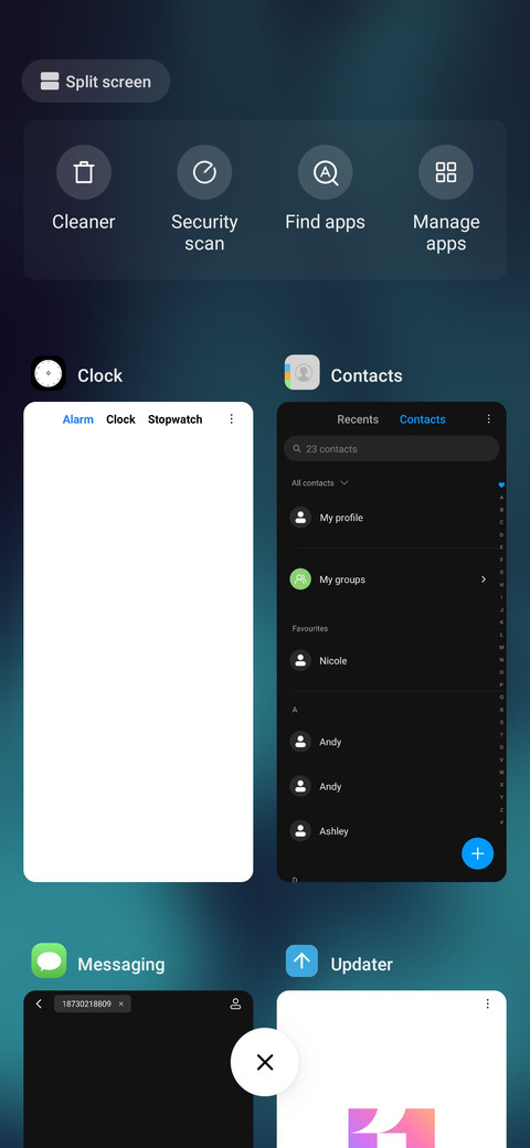 Galaxy screenshot