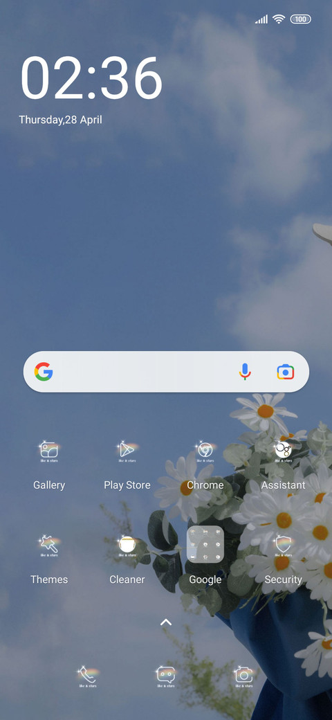 Girl hold flowers screenshot