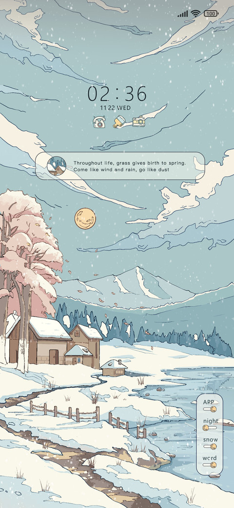 Ukiyo e snow screenshot