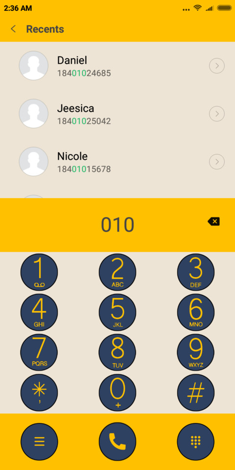 Metaphysic yellow screenshot
