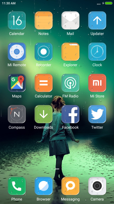 iOS Rainy girl screenshot