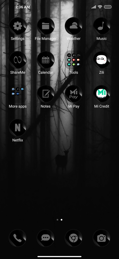 Monochromatic thre screenshot