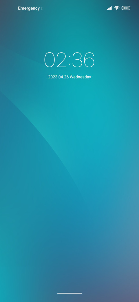 Simple cyan screenshot