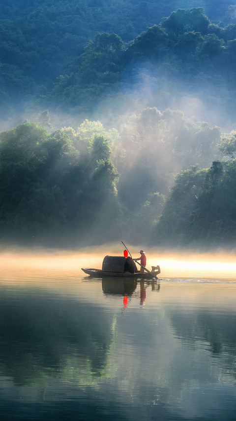 How beautiful the little dongjiang river is without fog screenshot