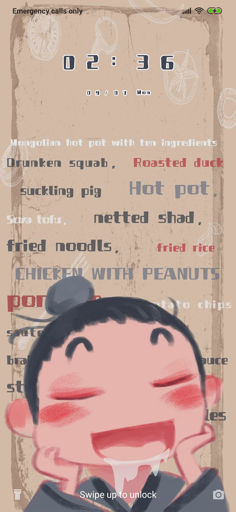 Only food can't live up to screenshot