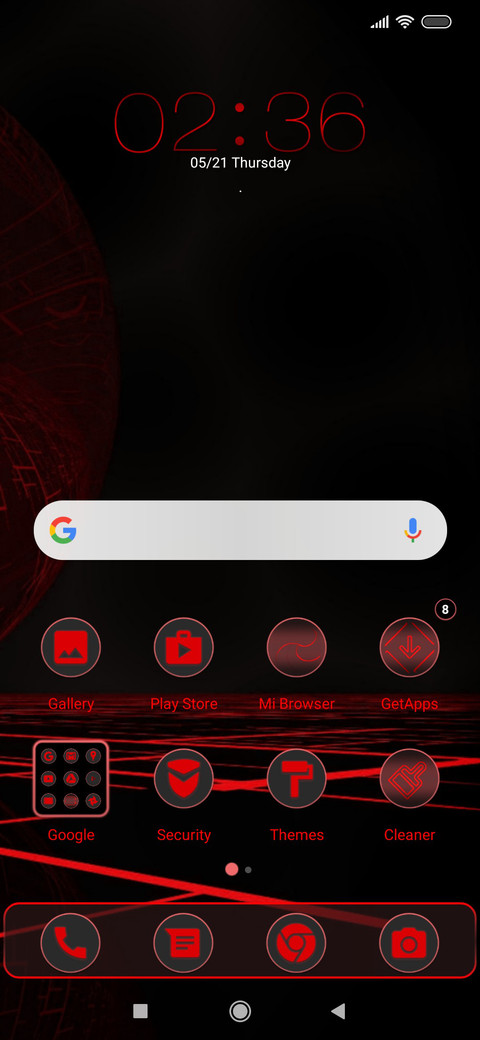 Red X Accent screenshot