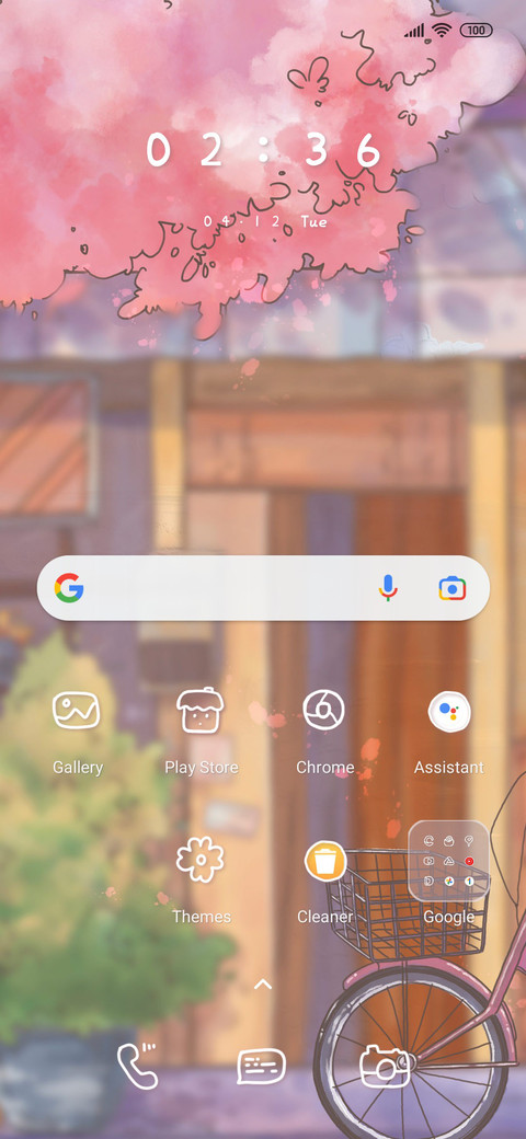 Gravity sensor screenshot