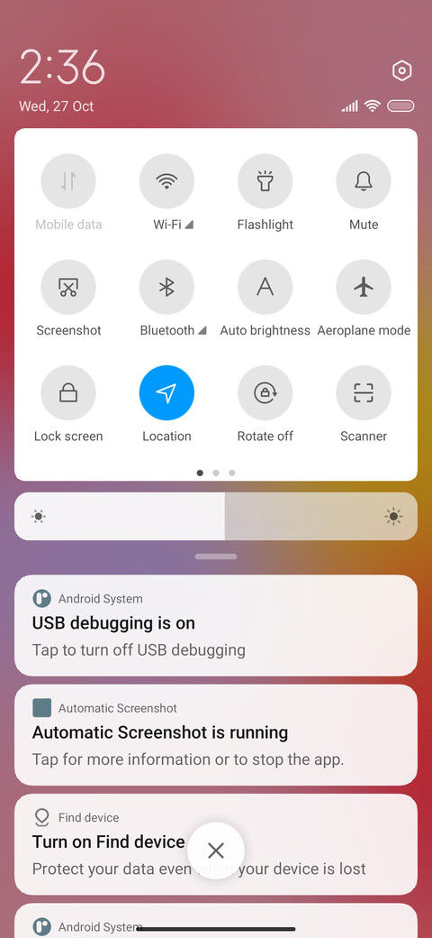 Colorful glass screenshot