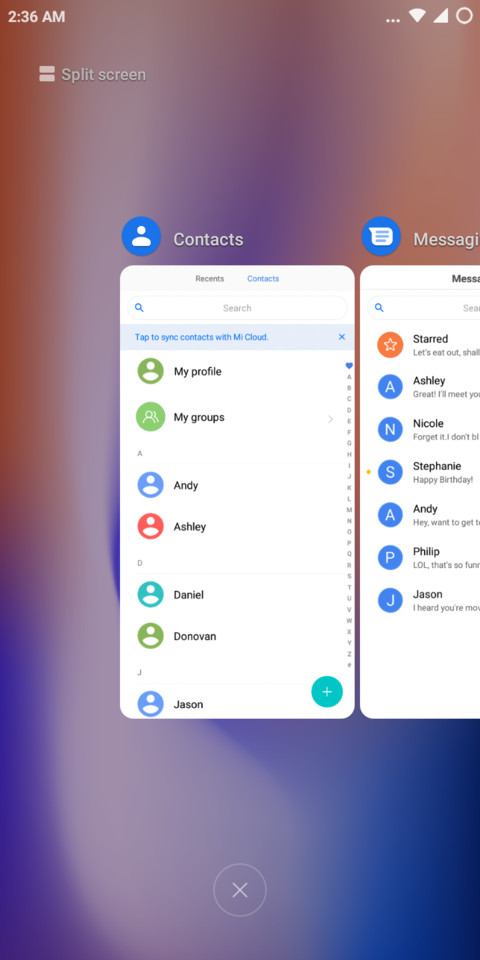 Android Pie screenshot