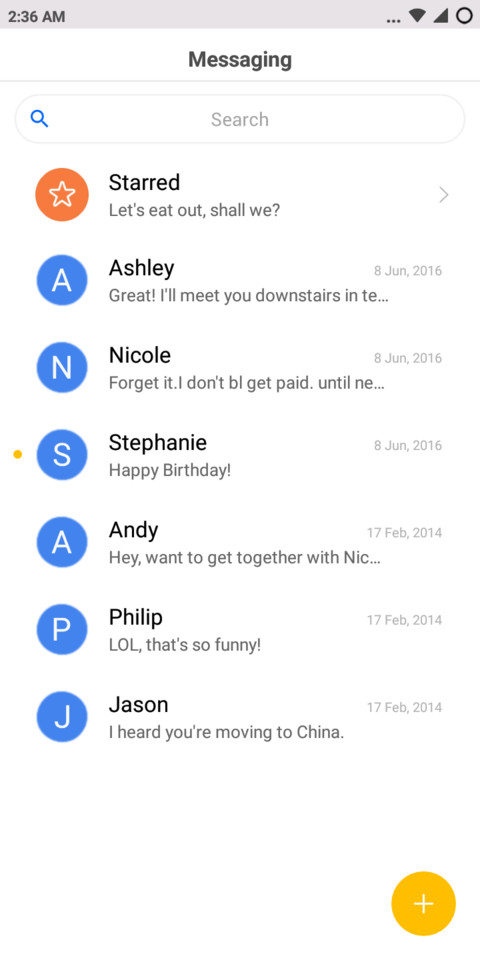 Android Pie screenshot