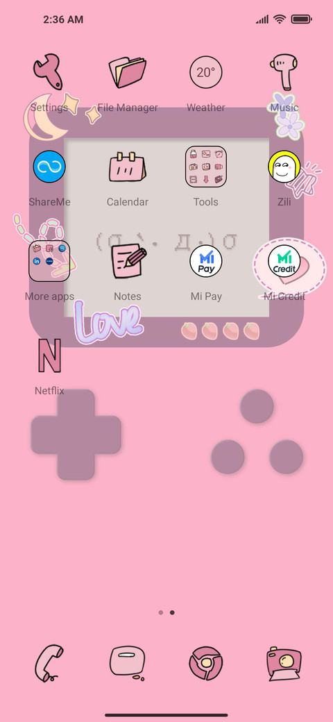 game console screenshot