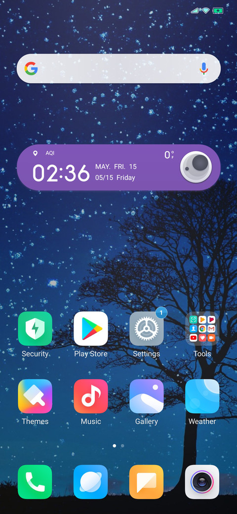 Simple Blue screenshot
