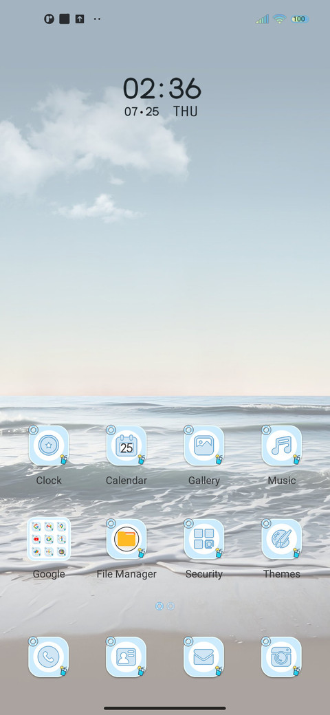 Peaceful beach screenshot
