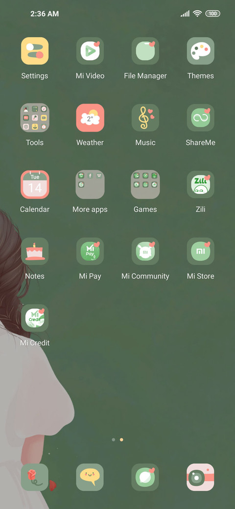 Motivational girl screenshot