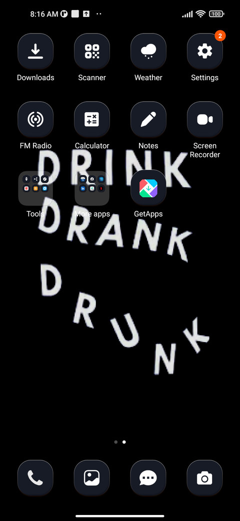 Drink screenshot