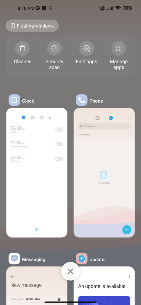 Plain color block screenshot